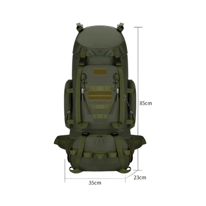 CarryQuest® - Waterdichte - Wandelen - Camping - Rugzak - Heren - 90 Liter - Groen