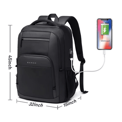 CarryQuest® - Waterdichte Zakelijke Rugzak - 20 - 35L - Laptop Rugzak - Zwart