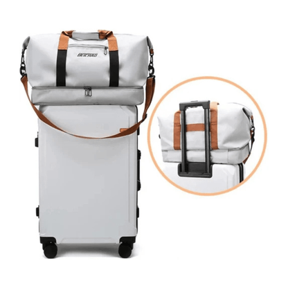 CarryQuest® - Weekendtas - Reistas - Waterdicht - Weekendtrips - Reizen - Vrouwen - Wit