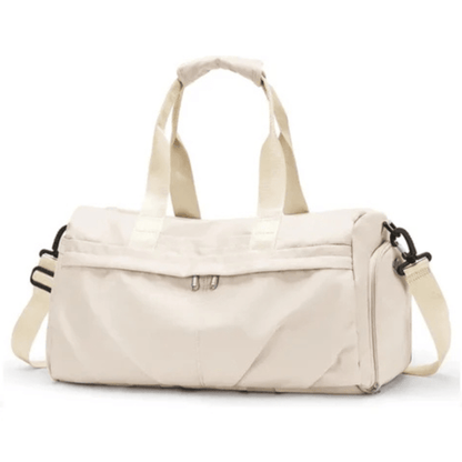 CarryQuest® - Weekendtas - Sporttas - Waterdicht Nylon - Georganiseerd en Stijlvol - Beige