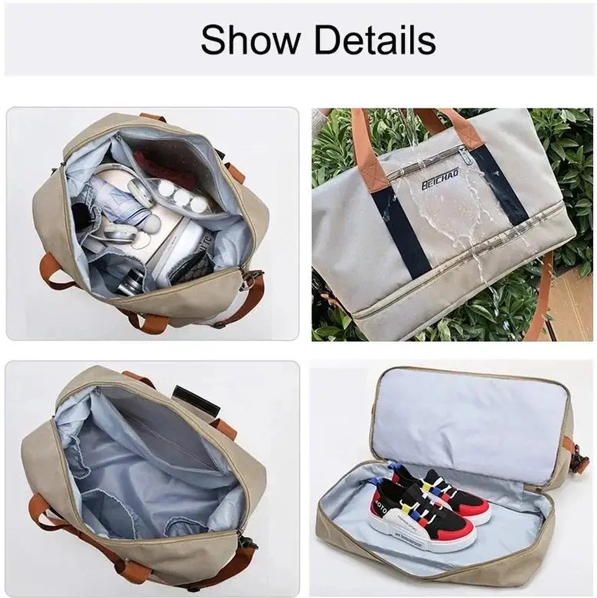 CarryQuest® - Weekendtas - Weekend Tassen - Rood - 20 - 35L - Oxford - Waterdicht - Stijlvol - Ruim - Reis - Avontuur - Heren - Dames - Bol.com