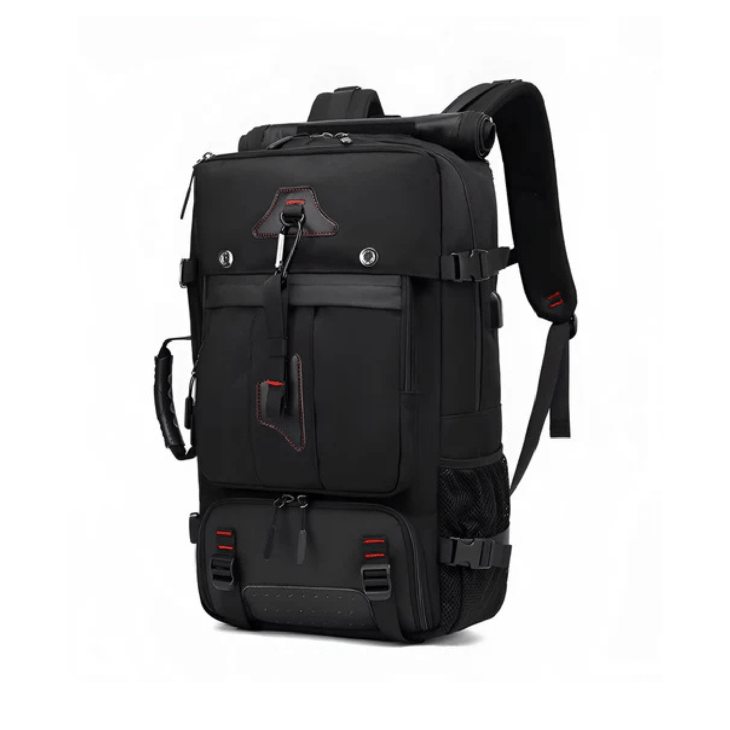 CarryQuest® - Zakelijke Rugzak 17.3 Inch - Waterafstotend, USB Oplaadpoort - Oxford Materiaal - Zwart