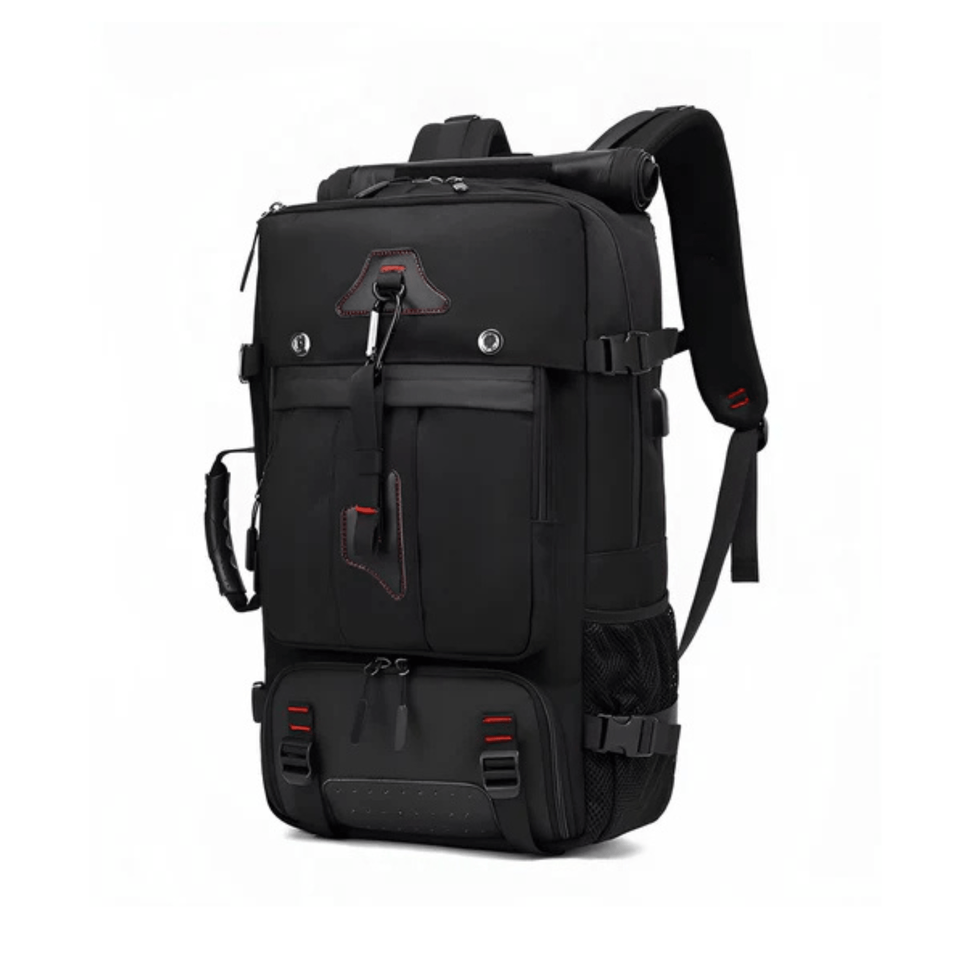 CarryQuest® - Zakelijke Rugzak 17.3 Inch - Waterafstotend, USB Oplaadpoort - Oxford Materiaal - Zwart